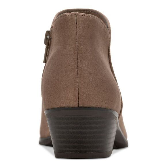 STYLE & COMPANY Womens Beige Wileyy Almond Toe Block Heel Zip-Up Booties 6.5 M - Picture 2 of 4